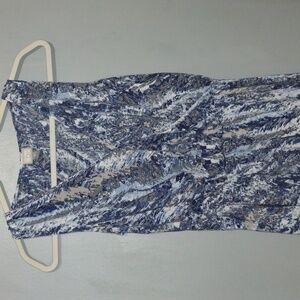 CONVERSE Fit And Flare Sundress Blue And White Mini size small